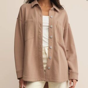 Z Supply All Day Jacket in Iced Coffee